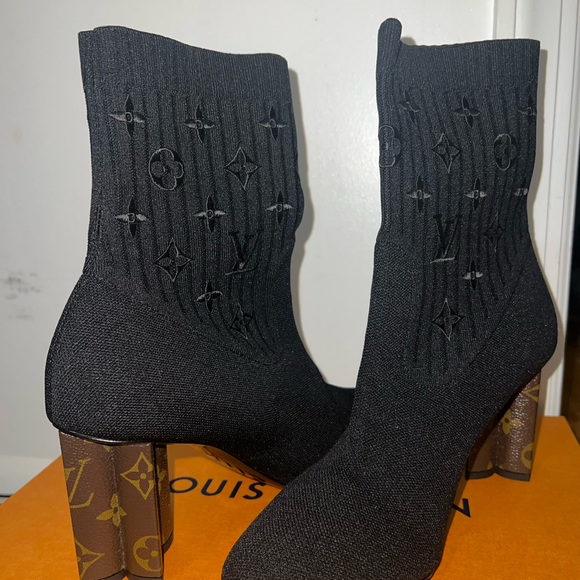 Louis Vitton silhouette ankle boots 8 cm NEW with receipt - Picture 1 of 9